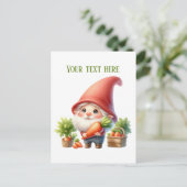 Cool Farmer customizable gnome carrot ポストカード (スタンド正面)