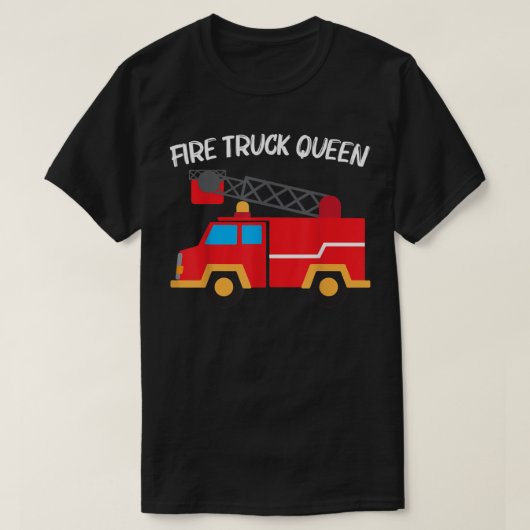 Cool Fire Truck Art For Women Mom Kids Firetruck F Tシャツ (デザイン正面)