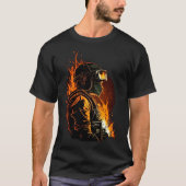 Cool Fire Welder Worker Tシャツ (正面)