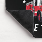 Cool Firefighter Design For Men Women Firemen Fire マウスパッド (コーナー)