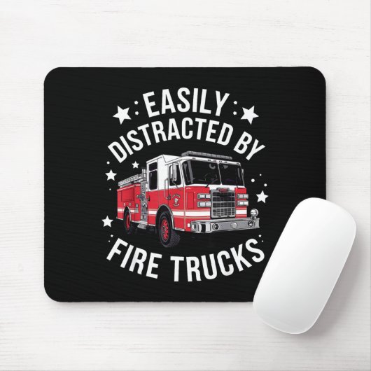 Cool Firefighter Design For Men Women Firemen Fire マウスパッド (マウス)
