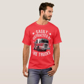 Cool Firefighter Design for Men Women Firemen Fire Tシャツ (正面フル)