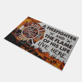 Cool Firefighter Doormat, New Couples ドアマット (アングル)