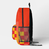 Cool Firefighter & Fox Themed Backpack プリントバックパック (右)