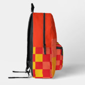 Cool Firefighter & Fox Themed Backpack プリントバックパック (左)