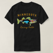 Cool Fisherman Minnesota Rainy Lake Fisher Walleye Tシャツ (デザイン正面)