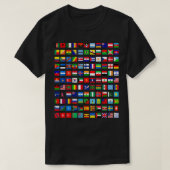 Cool Flags of the World Countries International Fl Tシャツ (デザイン正面)