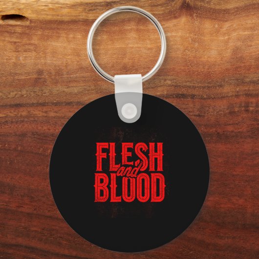 Cool Flesh And Blood Statement Emblem For Man And  キーホルダー (正面)