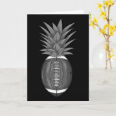 Cool Footbyll Pineapple Funny Kick Byll Fan Athlet カード (黄色い花)