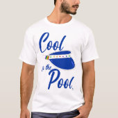 Cool For Pool Fun Summer Visor Design Tシャツ (正面)