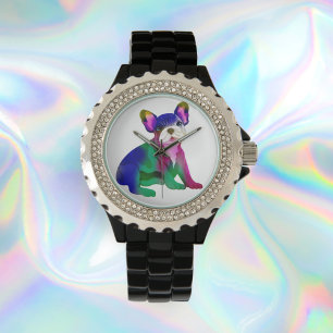 Cool French Bulldog Spray Painted 腕時計