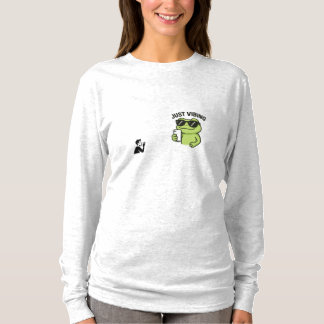 Cool Frog “Just Vibing” Funny T-Shirt Tシャツ