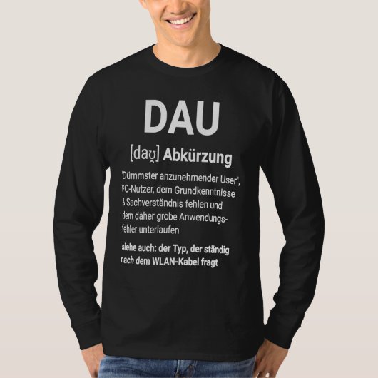 Cool fun DAU damper accepting user definition Tシャツ (正面)