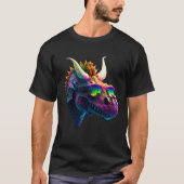 Cool fun dinosaur triceratops sunglasses tシャツ (正面)