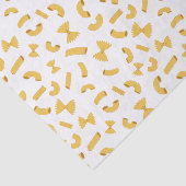 Cool fun pasta macaroni pattern on white 薄葉紙 (詳細)