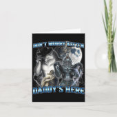 Cool Funny Alpha Wolf Meme Don't Worry Kitten Dadd カード (正面)