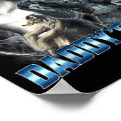 Cool Funny Alpha Wolf Meme Don't Worry Kitten Dadd ポスター (角)