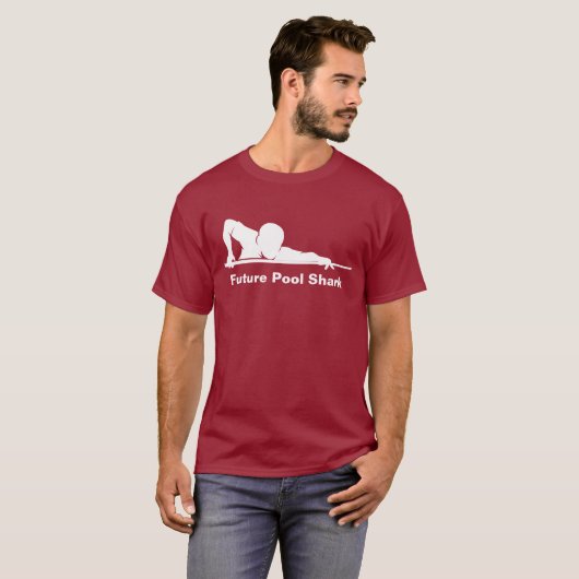 Cool Funny Future Pool Shark Billiards Tshirt Tシャツ (正面フル)