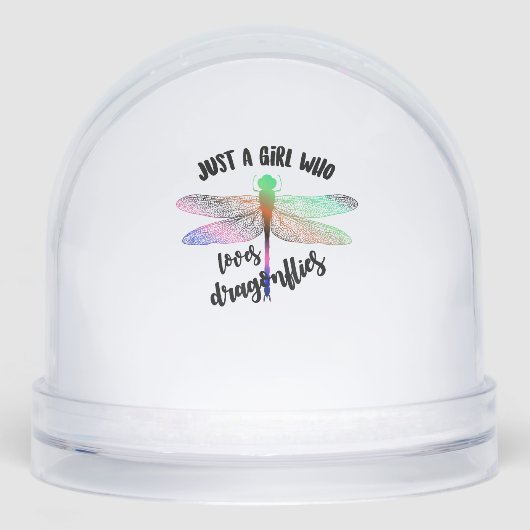 Cool Funny Just A Girl Who Loves Dragonflies Shirt (正面)