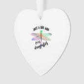 Cool Funny Just A Girl Who Loves Dragonflies Shirt オーナメント (正面)