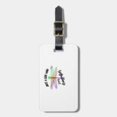 Cool Funny Just A Girl Who Loves Dragonflies Shirt ラゲッジタグ (正面縦)