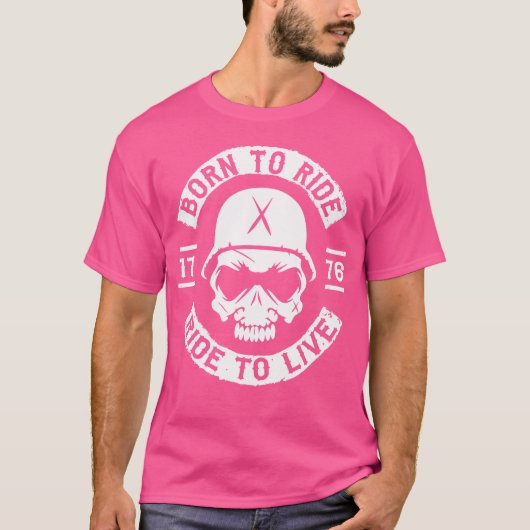 Cool Funny Motorcycle Motorbike Biker Tシャツ (正面)