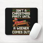 Cool Funny Wiener Dog Christmas Dachshund Holiday  マウスパッド (マウス)