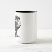 Cool funy dog Mug マグカップ (中央)