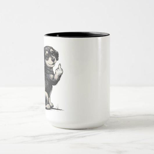 Cool funy dog Mug マグカップ (中央)
