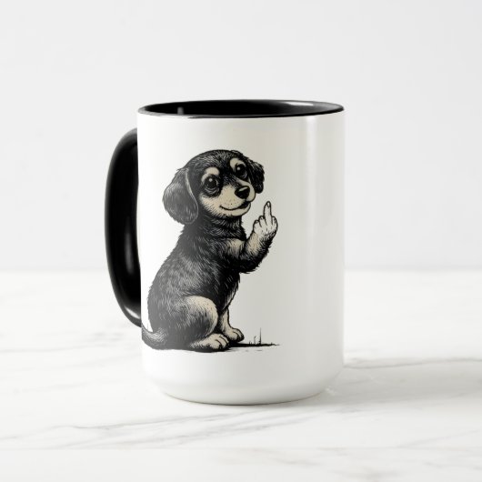 Cool funy dog Mug マグカップ (正面左)