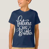 Cool future big Brother word art  Tシャツ (正面)