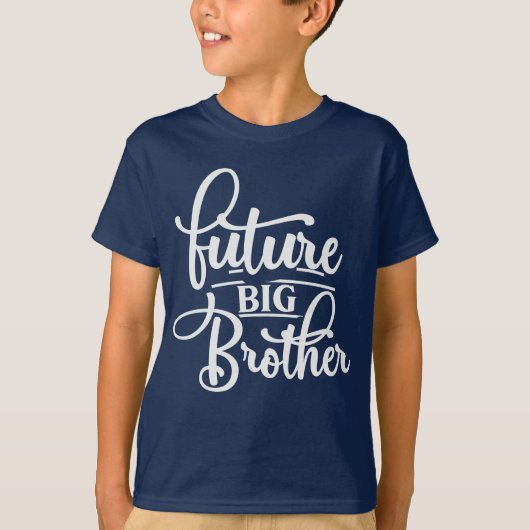 Cool future big Brother word art  Tシャツ (正面)