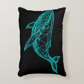 Cool Gamer Whale Accent Pillow アクセントクッション (正面(垂直))