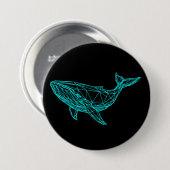 Cool Gamer Whale Button 缶バッジ (正面&裏面)