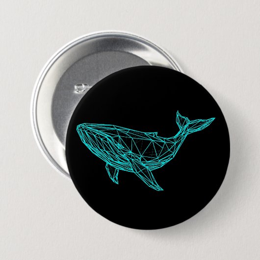 Cool Gamer Whale Button 缶バッジ (正面&裏面)