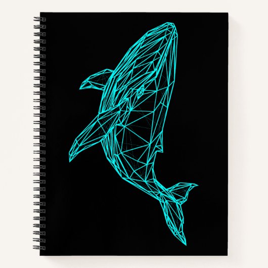 Cool Gamer Whale Deluxe Spiral Notebook ノートブック (正面)
