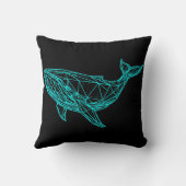 Cool Gamer Whale Throw Pillow クッション (裏面)