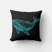 Cool Gamer Whale Throw Pillow クッション (正面)