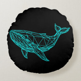 Cool Gamer Whale Throw Pillow ラウンドクッション