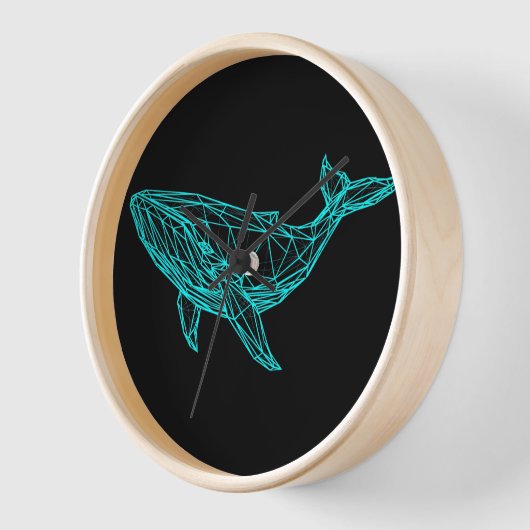 Cool Gamer Whale Wall Clock 壁時計 (傾斜)