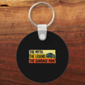 Cool Garbage Man Art For Men Dad Father Garbage Du キーホルダー (正面)