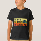 Cool Garbage Man Art For Men Dad Father Garbage Du Tシャツ (正面)