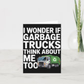 Cool Garbage Truck Design For Men Women Trash Garb カード (正面)