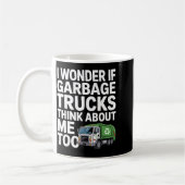 Cool Garbage Truck Design For Men Women Trash Garb コーヒーマグカップ (左)