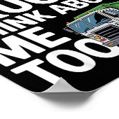 Cool Garbage Truck Design For Men Women Trash Garb ポスター (角)