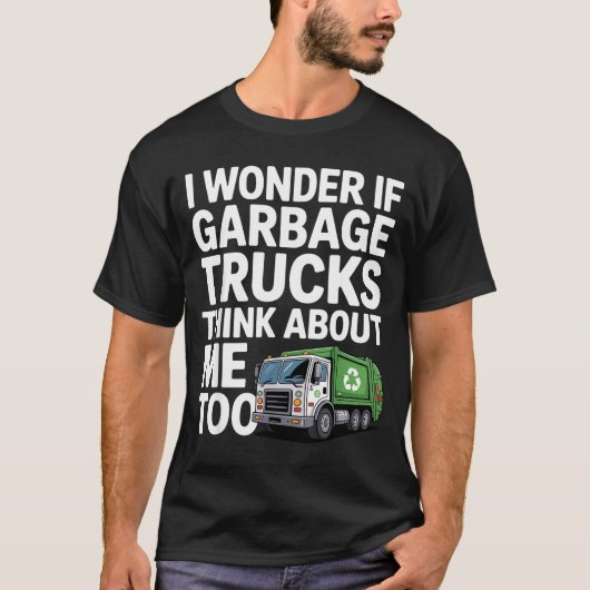 Cool Garbage Truck Design For Men Women Trash Garb Tシャツ (正面)