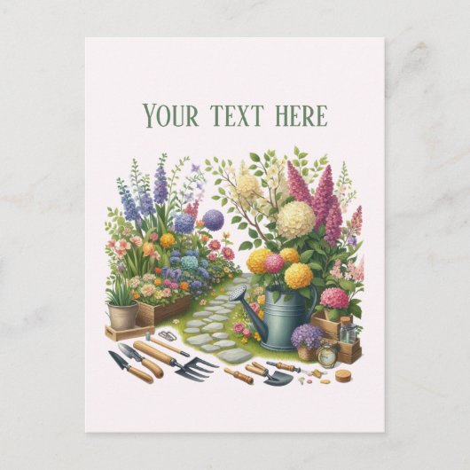 Cool Gardening Landscaping customizable  ポストカード (正面)