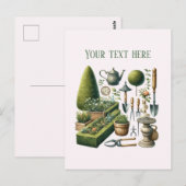 Cool Gardening Landscaping customizable Postcard ポストカード (正面/裏面)
