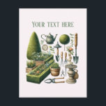 Cool Gardening Landscaping customizable Postcard ポストカード<br><div class="desc">Cool Gardening Landscaping customizable Postcard</div>
