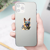 cool german shepherd シール (スマートフォン)